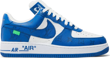 LOUIS VUITTON x NIKE AIR FORCE 1 LOW By Virgil Abloh Blue