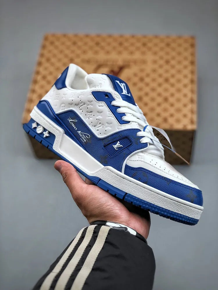 Louis Vuitton Trainer #54 Signature Blue White
