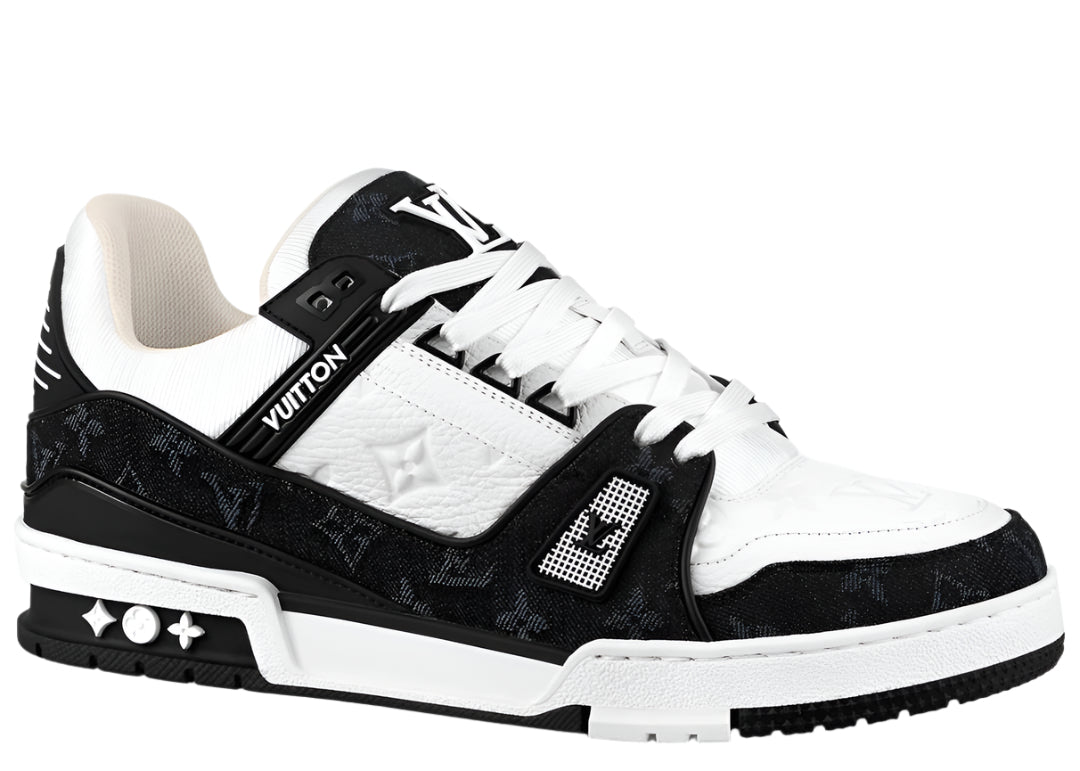 LOUIS VUITTON LV TRAINER BLACK WHITE