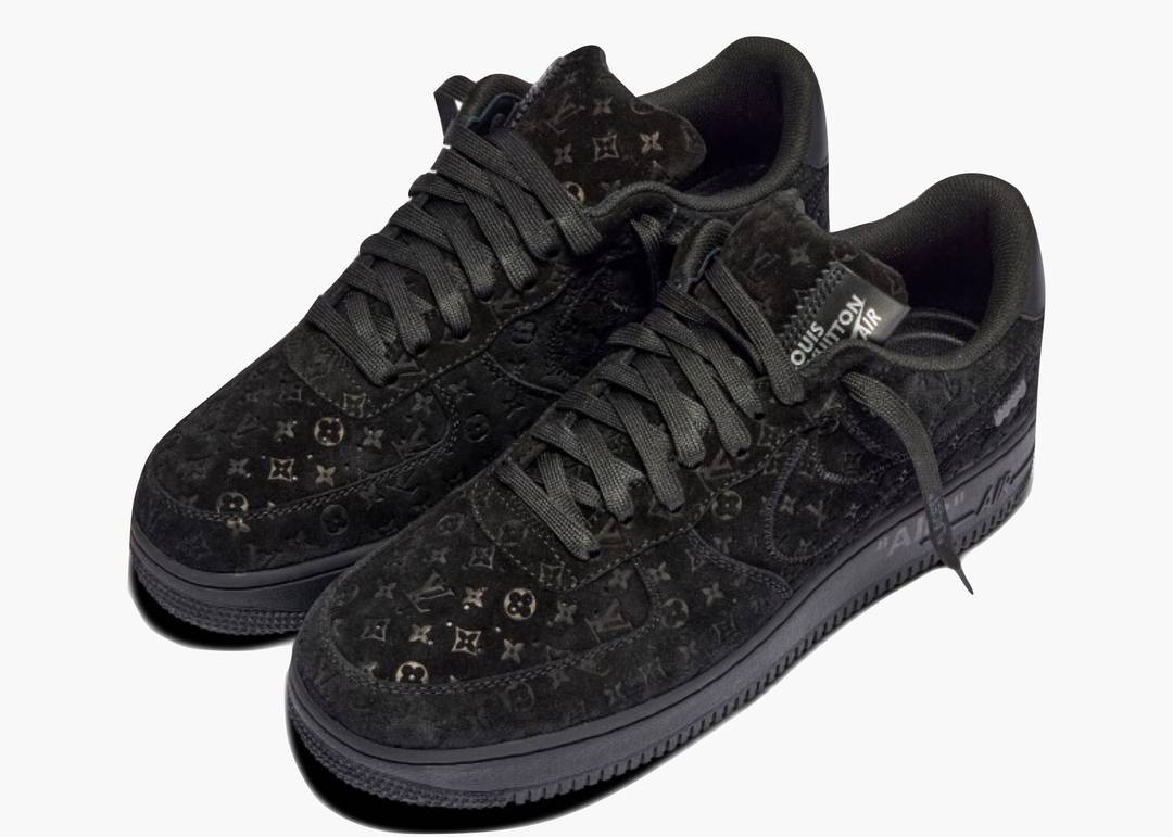 Louis Vuitton Louis Vuitton X Nike Air Force 1 Black