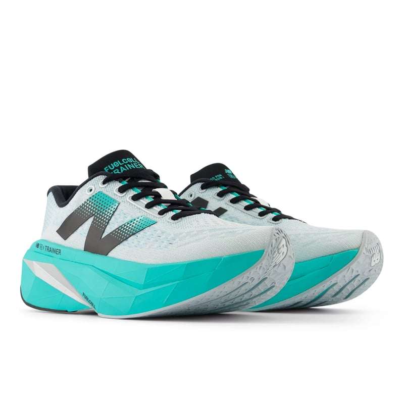 New Balance FuelCell SuperComp Trainer v3 White & Cyber Jade