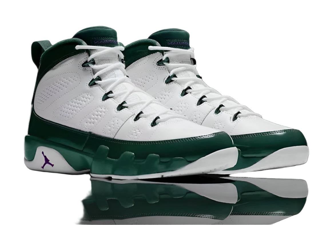 Nike Air Jordan 9 White Pine Green