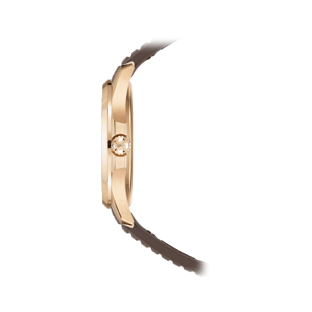 Patek Philippe Aquanaut Gold Watch with Elegant Taupe Brown Dial