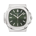 Patek Philippe Inspired Nautilus Sport Watch Sunburst Olive Green Dial