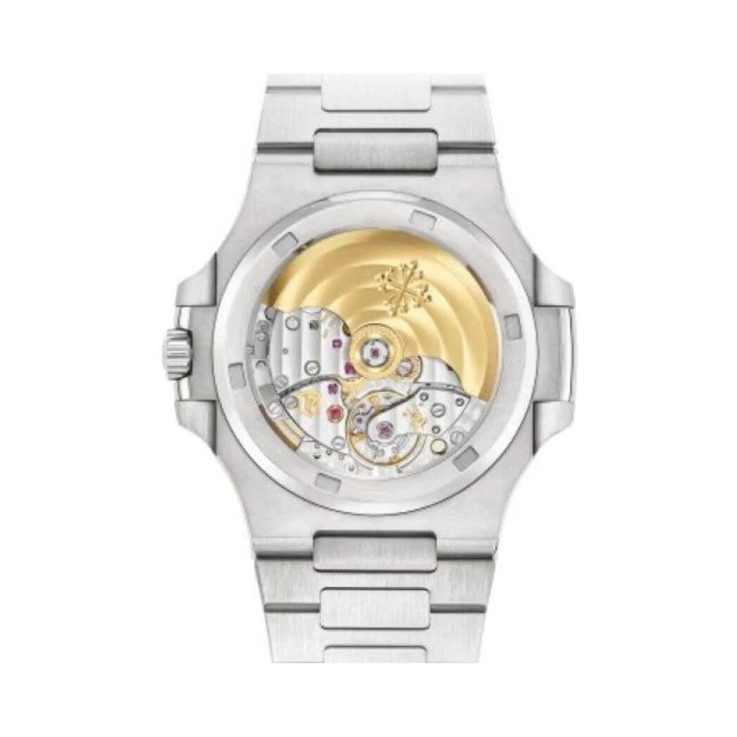 Patek Philippe Inspired Nautilus Sport Watch Sunburst Olive Green Dial