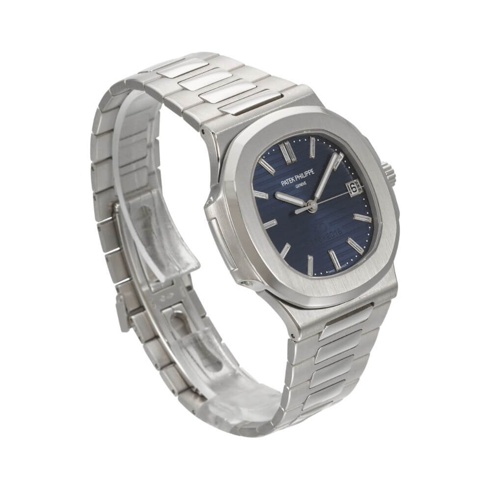 Patek Philippe Nautilus Blue Baguette Dial Luxury Men's Watch