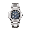 Patek Philippe Nautilus Moon Phase Blue Dial Stainless Steel Watch