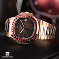 Patek Philippe Nautilus Luxury Watch with Elegant Brown Dial Finish