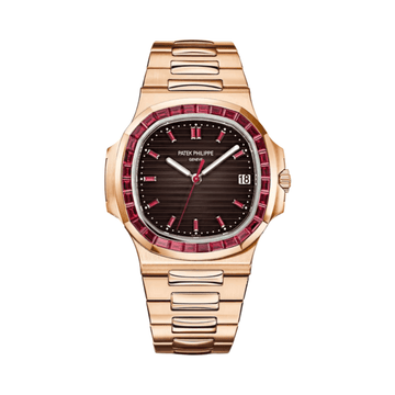 Patek Philippe Nautilus Luxury Watch with Elegant Brown Dial Finish