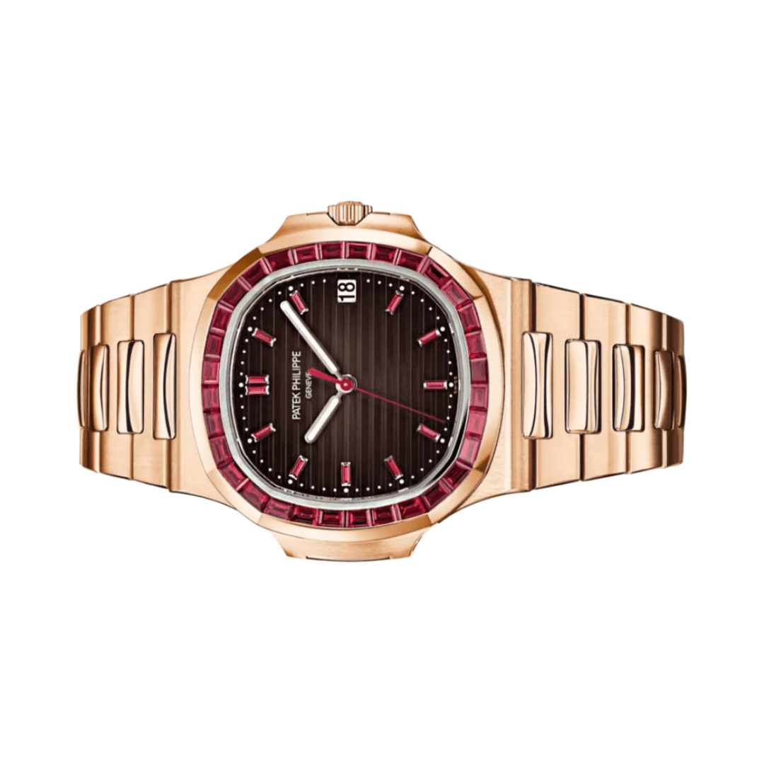 Patek Philippe Nautilus Luxury Watch with Elegant Brown Dial Finish