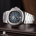 Patek Philippe Nautilus Luxury Watch with Gradient Blue Dial Finish
