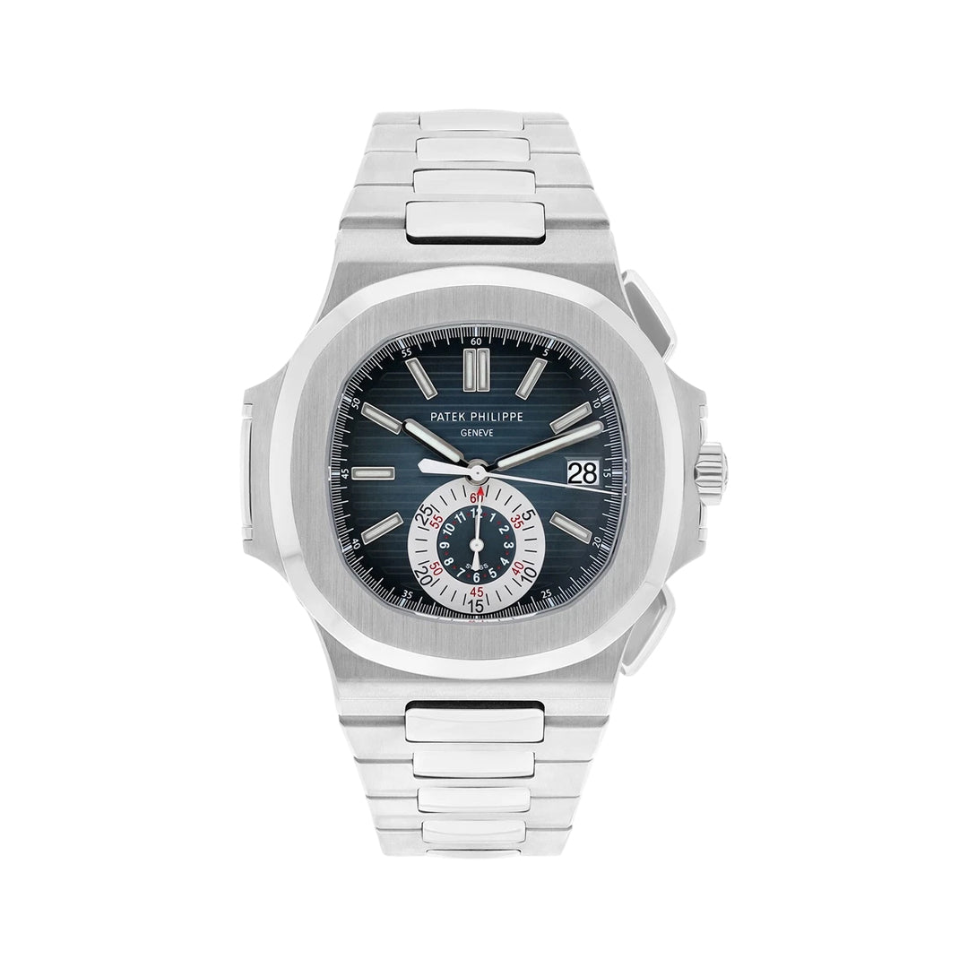 Patek Philippe Nautilus Luxury Watch with Blue Grey Dial Finish