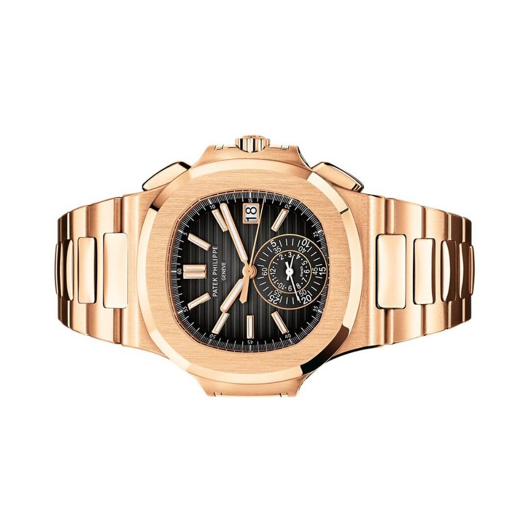Patek Philippe Nautilus Luxury Watch with Black Gold Gradient Dial