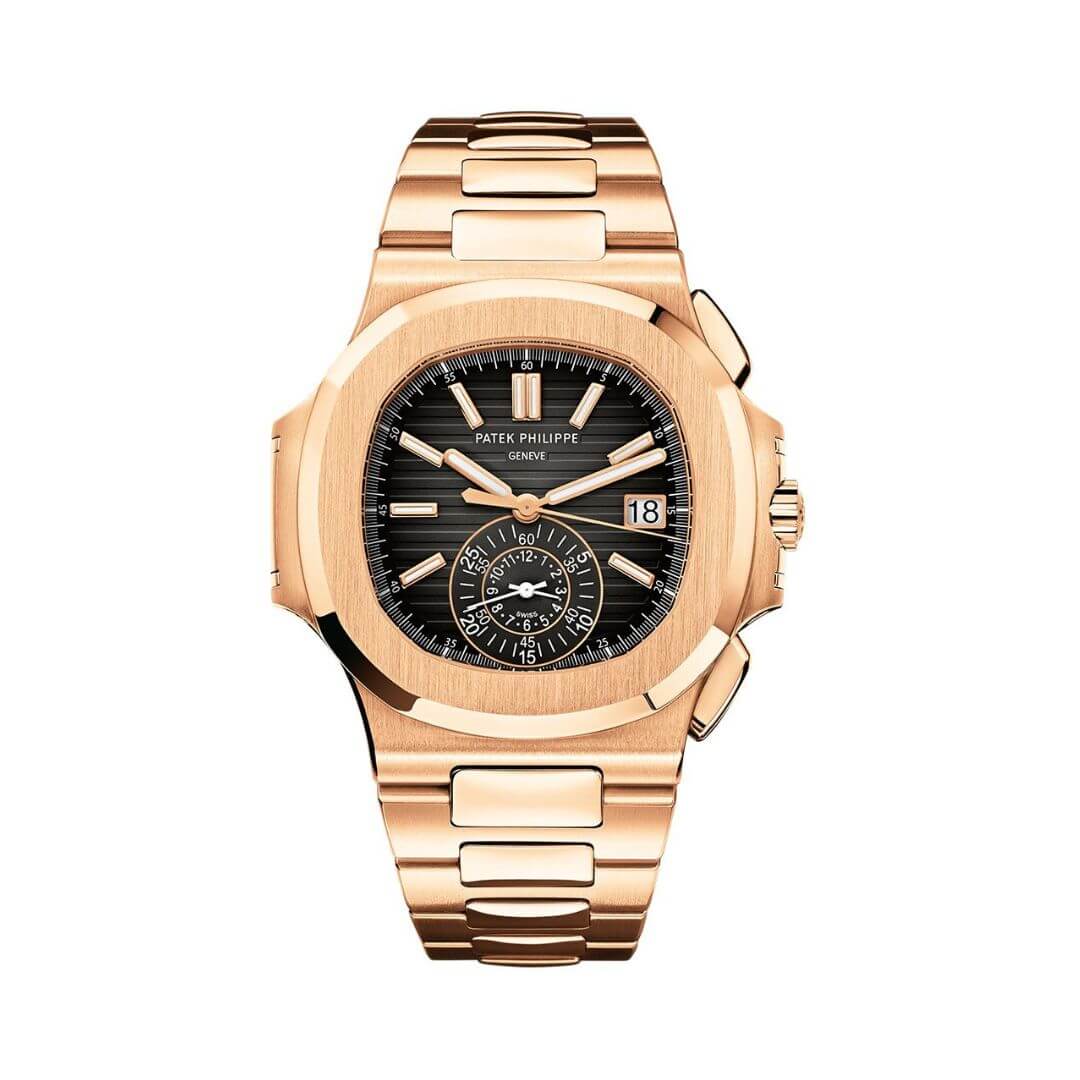 Patek Philippe Nautilus Luxury Watch with Black Gold Gradient Dial
