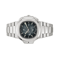 Patek Philippe Nautilus Style Watch with Sunburst Blue Dial
