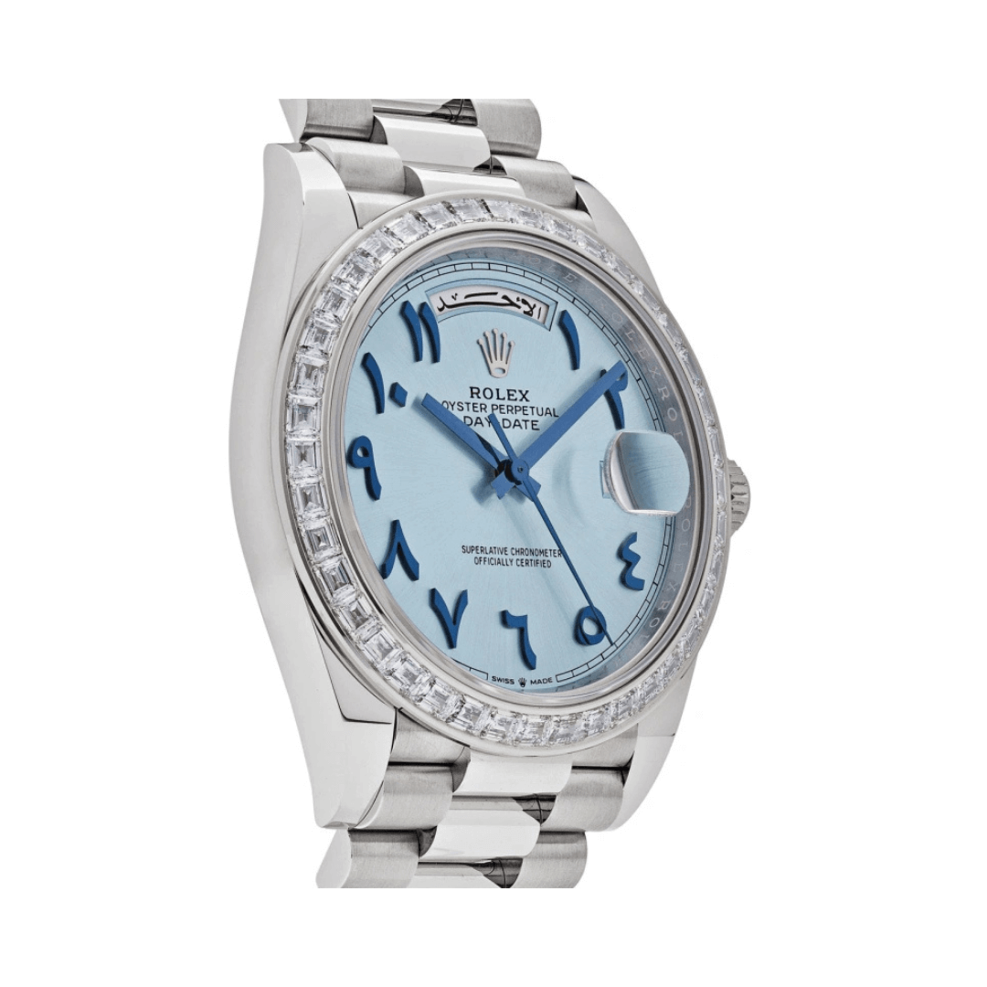 Rolex Day-Date 22839TBR Automatic Ice Blue Dial Men's Watch