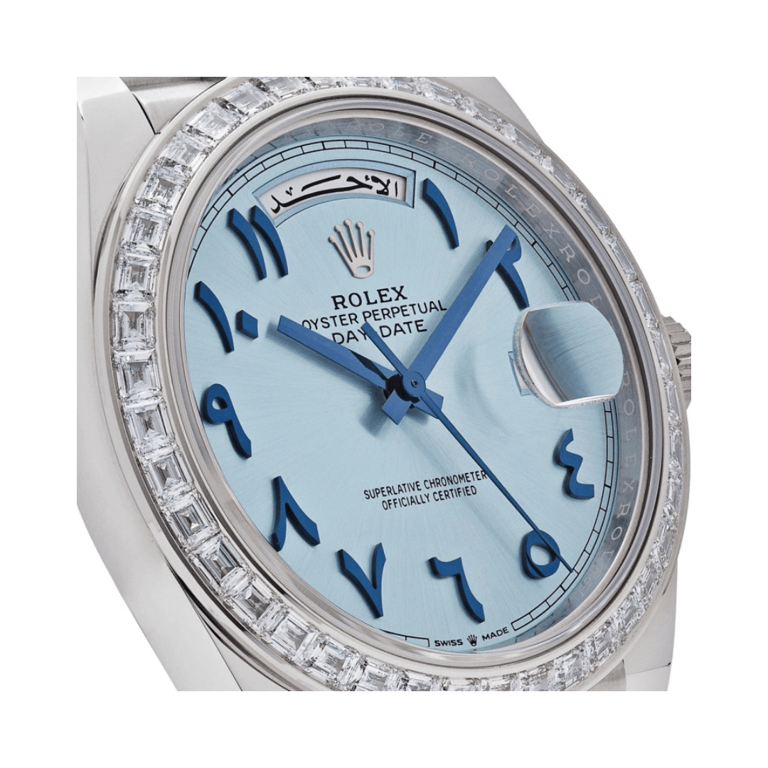 Rolex Day-Date 22839TBR Automatic Ice Blue Dial Men's Watch