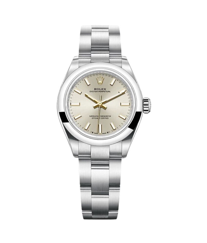 Rolex Oyster Perpetual Classic Stainless Steel Women's Wrist Watch