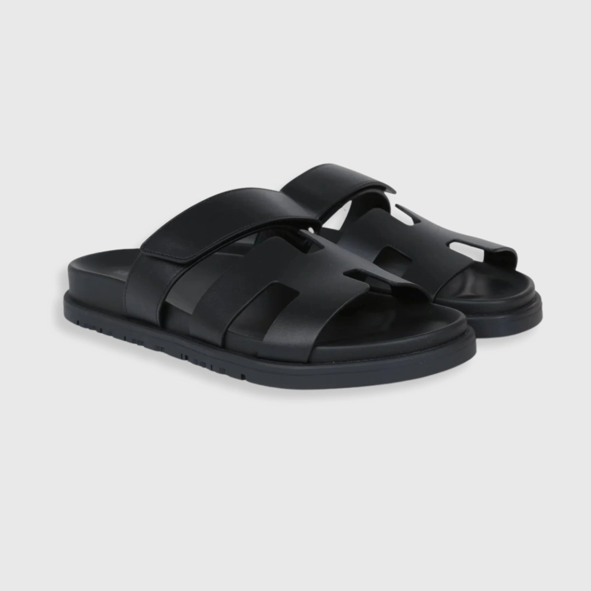 Hermes Chypre Sandals Black