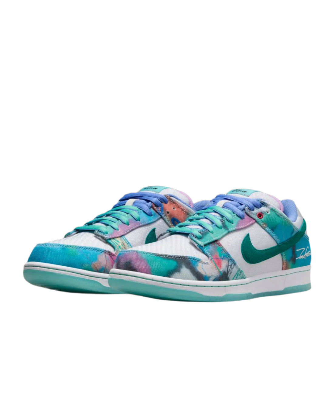 Nike x Futura Laboratories SB Dunk Low "Bleached Aqua