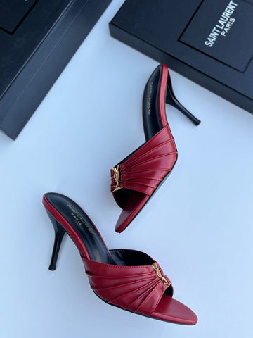 YSL Sandals BABYLONE mules in smooth leather