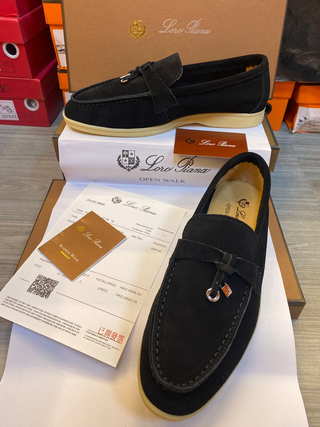 Loro Piana Black Women's Loafers