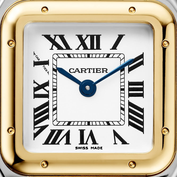 PANTHÈRE DE CARTIER WATCH Small model, quartz movement, yellow gold, steel