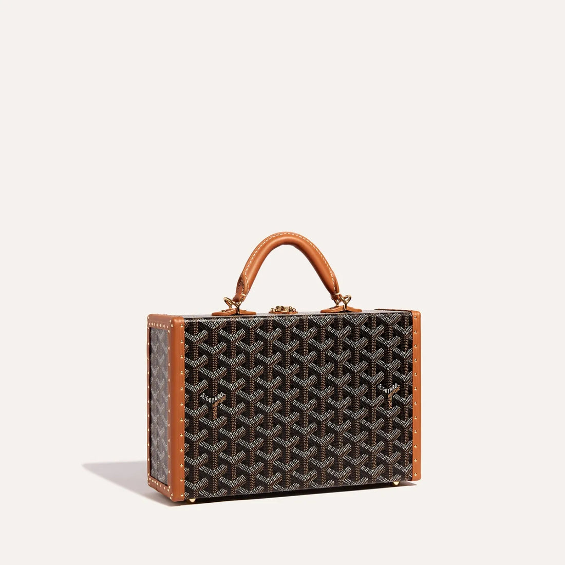 Goyard Grand Hôtel Trunk Bag Black & Tan