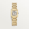 TANK FRANÇAISE WATCH Small model, quartz movement, yellow gold