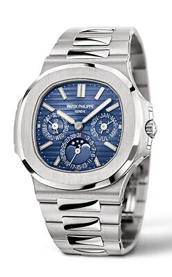 Patek Philippe 5740/1G Nautilus Perpetual Calendar Blue sunburst - New