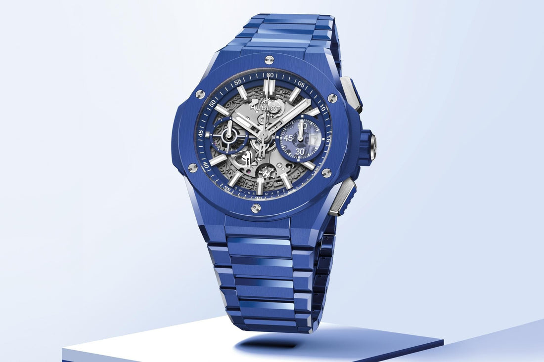 HUBLOT BIG BANG INTEGRATED BLUE INDIGO CERAMIC Limited Edition 250 pieces 451.EX.5129.EX