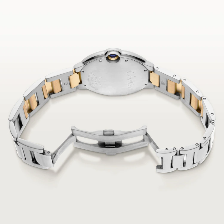 42 mm, movimiento mecánico de carga automática, oro amarillo, acero