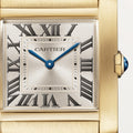 TANK FRANÇAISE WATCH Medium model, quartz movement, yellow gold