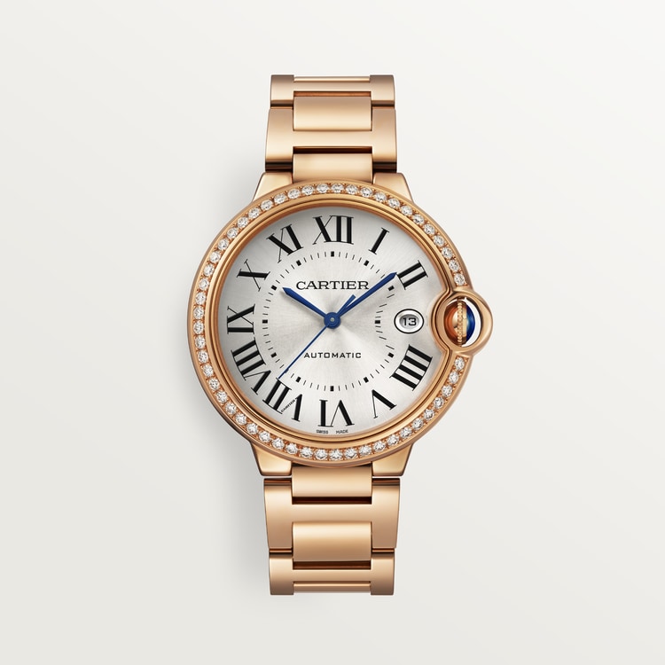 Ballon Bleu de Cartier watch, 40 mm, Manufacture mechanical movement with automatic winding, caliber 1847 MC. 18K rose gold