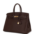 Hermès Birkin 35 Rouge Sellier Clemence Gold Hardware