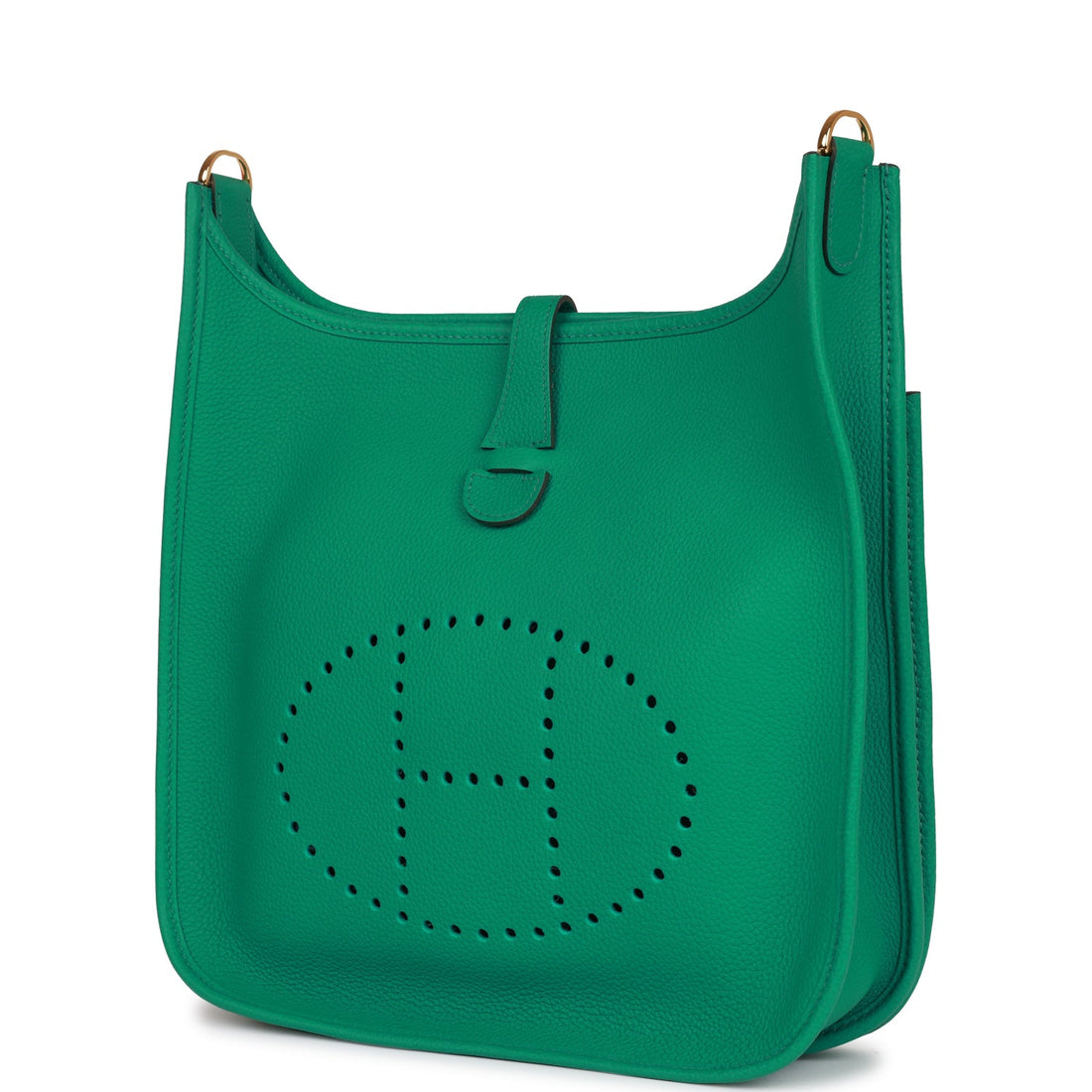 Hermès Evelyne III PM Vert Jade Clemence Gold Hardware
