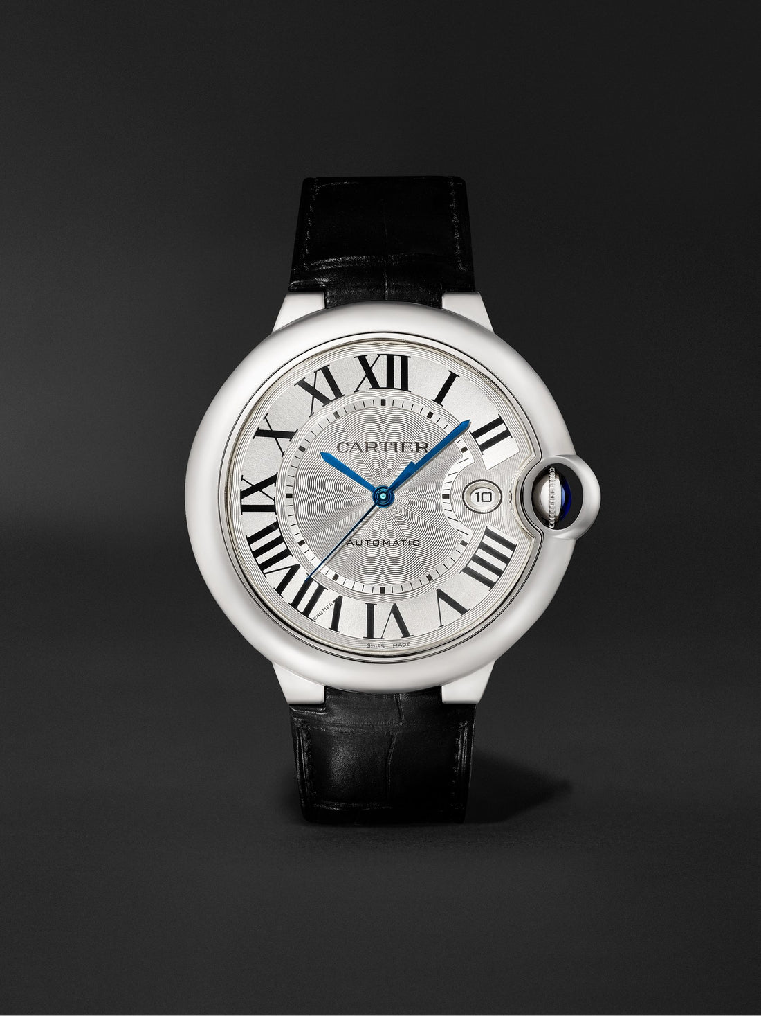 Automatic 42mm Stainless Steel and Alligator Watch, Ref. No. WSBB0026