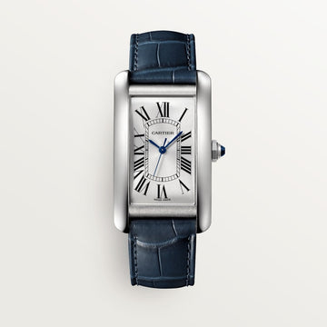 TANK AMÉRICAINE WATCH Large model, steel, leather