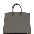 Hermès Birkin 35 Gris Meyer Togo Gold Hardware