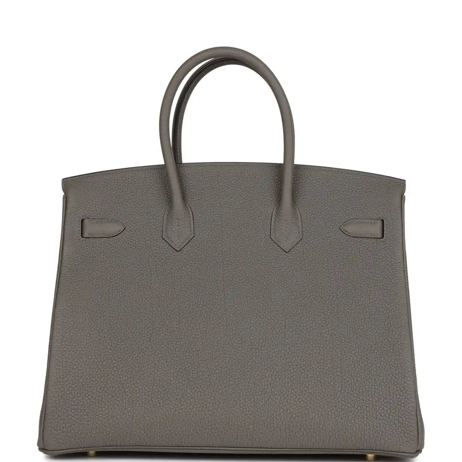 Hermès Birkin 35 Gris Meyer Togo Gold Hardware