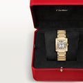 TANK FRANÇAISE WATCH Medium model, quartz movement, yellow gold