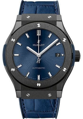 Hublot Classic Fusion Automatic Blue Dial Blue Leather Men'S Watch 511.Cm.7170.Lr