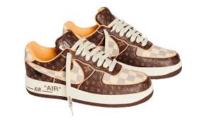 Louis Vuitton Nike Air Force 1 Low Monogram Brown Damier Azur