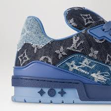 Louis Vuitton Trainer 'Blue Monogram Denim'