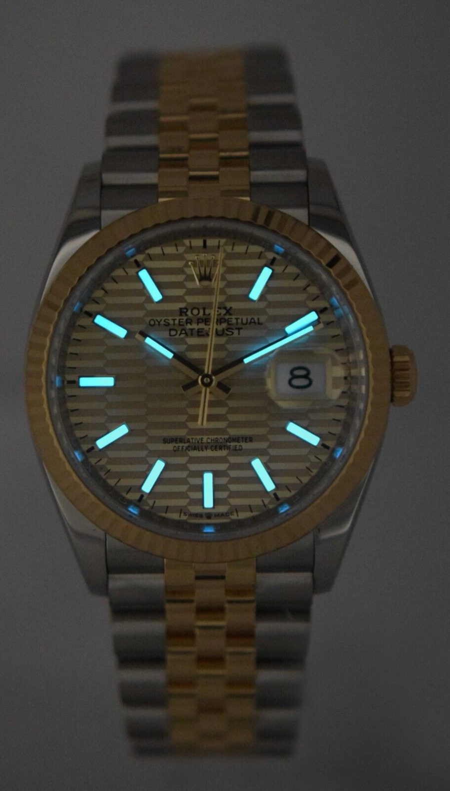 Rolex DateJust Two Tone Fluted Bracelet – 36mm