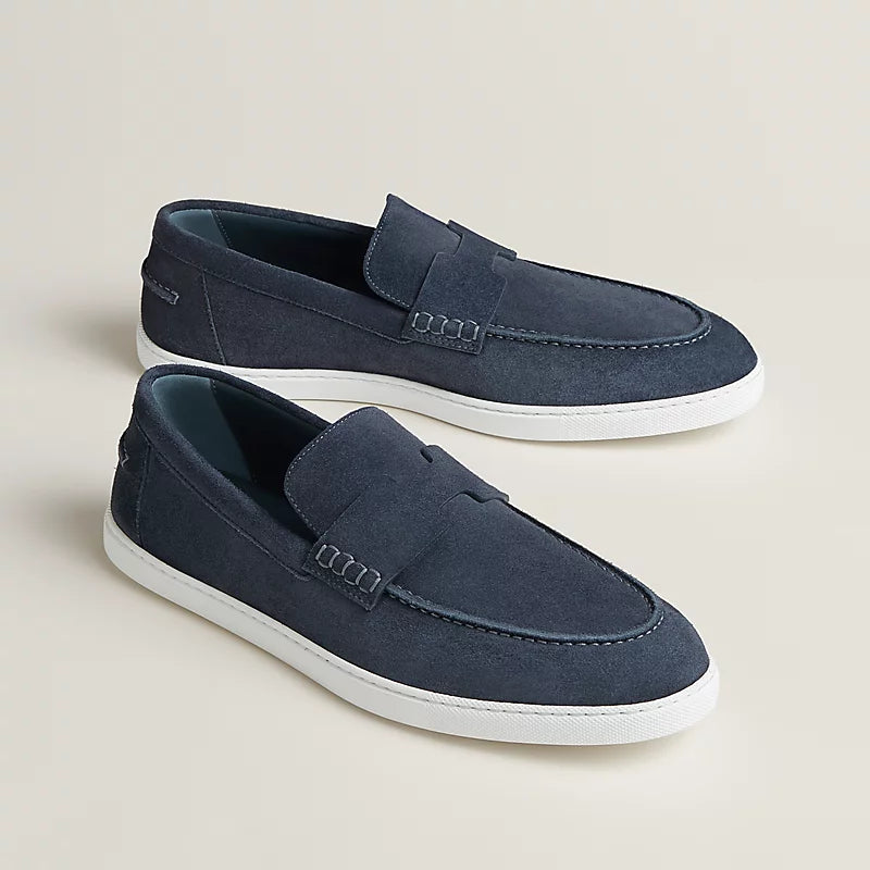Hermes Job Loafer Blue