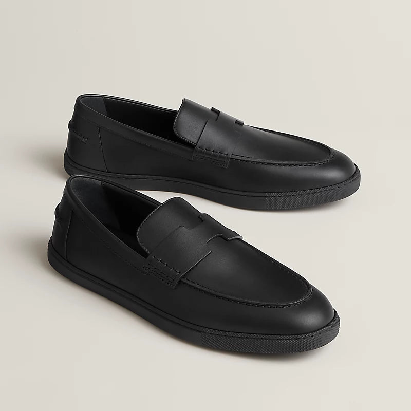 Hermes Job Loafer Black