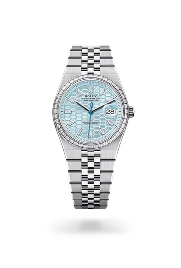 Rolex Land-Dweller 36mm Platinum Style Watch With Diamond Accents