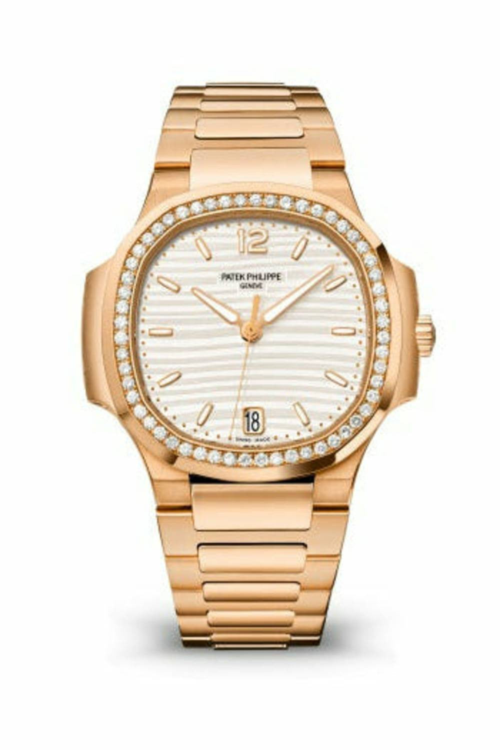 Patek Philippe Nautilus 7118/1200R Self-Winding Luxury Watch in Rose Gold