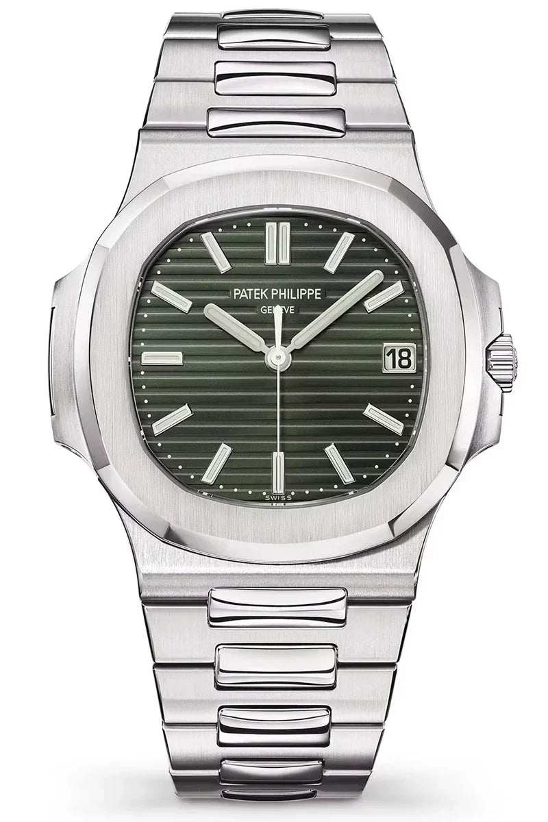 Patek Philippe Nautilus Ref 5711/1A-014 Olive Green Dial Luxury Watch